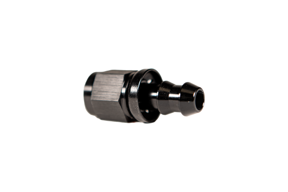 FLEECE FPE-PL-00-08 -8 STRAIGHT TO HOSE BARB BLACK
