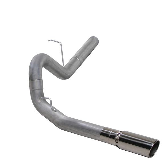 DIAMOND EYE K4156A FILTER BACK EXHAUST FOR 11-12 SILVERADO/SIERRA 2500/3500 6.6L DURAMAX 4 INCH SINGLE SIDE ALUMINIZED