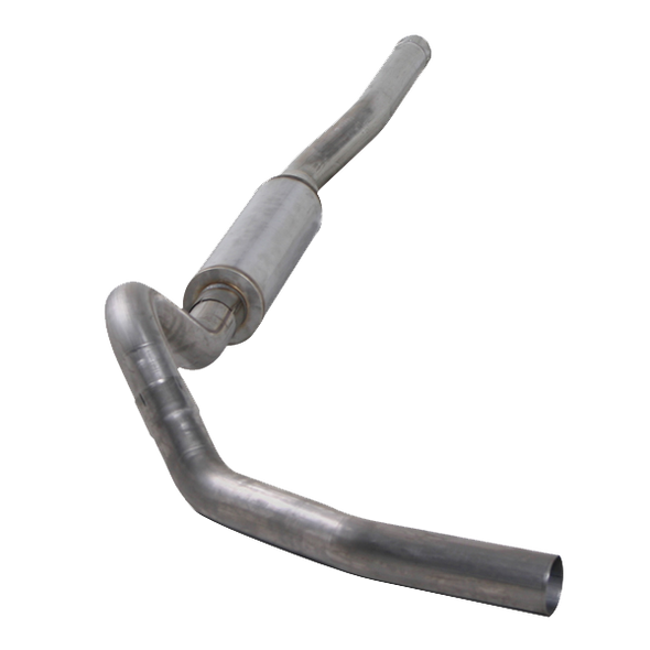 DIAMOND EYE K4122A-RP CAT BACK EXHAUST SYSTEM FOR 06-07.5 SILVERADO/SIERRA 2500/3500 4 INCH SINGLE PASS NO MUFFLER ALUMINIZED