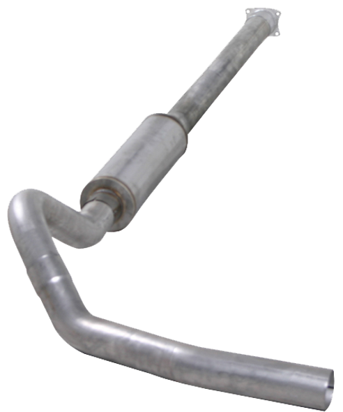 DIAMOND EYE K4110A EXHAUST 01-05 SILVERADO/SIERRA 2500/3500 6.6L DURAMAX WITH MUFFLER 4 INCH ALUMINIZED