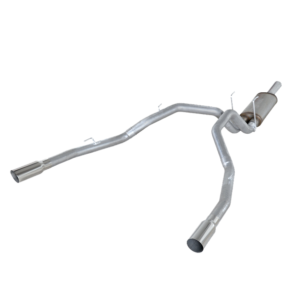 DIAMOND EYE K3264A DPF BACK EXHAUST FOR 2014 RAM 1500 3.0L ECO-DIESEL 3 INCH SINGLE IN DUAL OUT SPLIT REAR ALUMINIZED