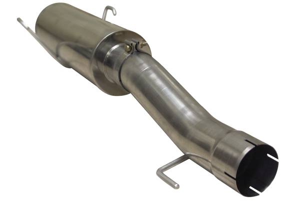 DIAMOND EYE 510212 DIESEL EXHAUST MUFFLER 4 INCH INLTET/OUTLET 04.5-EARLY 07 RAM 2500/3500 T409 STAINLESS EXHAUST MUFFLER PERFORMANCE SERIES