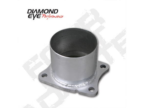 DIAMOND EYE 321045 EXHAUST FLANGE 4 INCH ALUMINIZED FOR 01-07.5 SILVERADO/SIERRA 2500/3500 PERFORMANCE SERIES