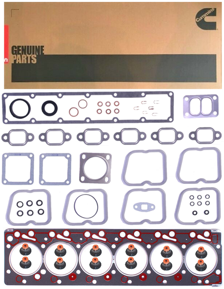 CUMMINS 4089649 6BT UPPER ENGINE GASKET SET FOR 1989-1998 DODGE RAM DIESEL 5.9L 12V