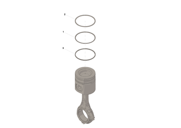 CUMMINS PISTON RING KIT (STD) 07.5-18 6.7L - 4955366