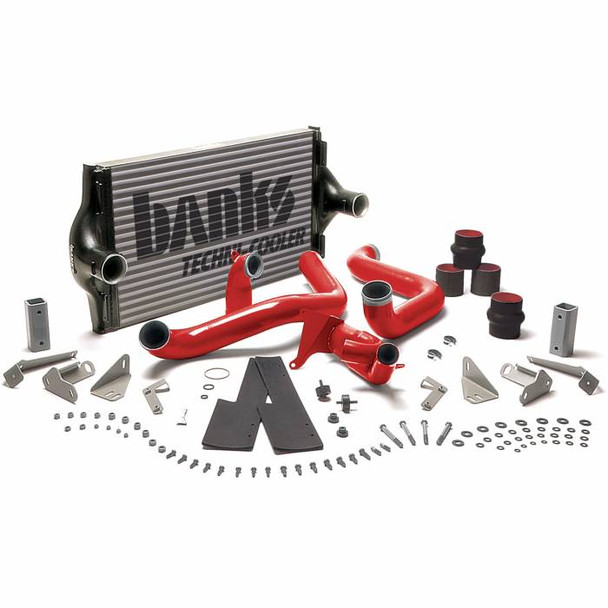 BANKS 25970 INTERCOOLER UPGRADE-INCLUDES BOOST TUBES (RED) 1994-1997 FORD POWERSTROKE 7.3L