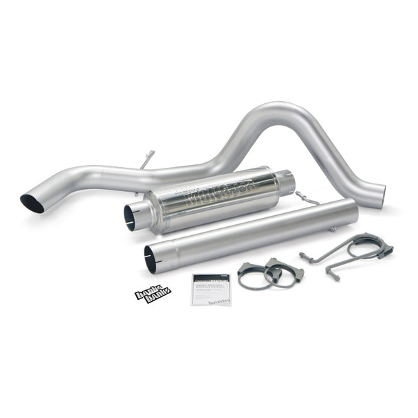 BANKS 48789 MONSTER SPORT 4IN. EXHAUST SYSTEM WITHOUT CATALYTIC CONVERTER 1999-2003 FORD POWERSTROKE 7.3L