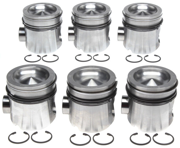 MAHLE 224-3673WR.020 ENGINE PISTON SET WITH RINGS-.020 OVER SIZE 2004.5-2007 CUMMINS 5.9L 24V