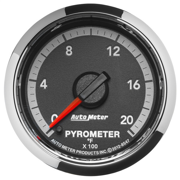 AUTOMETER 8547 2-1/16" PYROMETER, 0-2000 °F, STEPPER MOTOR, GEN 4 DODGE FACTORY MATCH