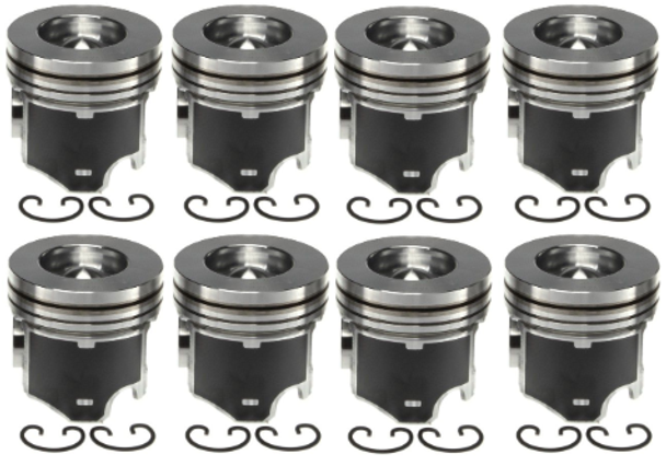 MAHLE 224-3503WR.040 PISTON WITH RINGS-.040 OVER BORE 2003-2007 FORD POWERSTROKE 6.0L