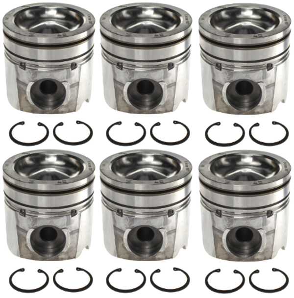 MAHLE 224-3802 ENGINE PISTON KIT MARINE BOWL-STANDARD BORE 2007.5-2018 CUMMINS 6.7L 24V