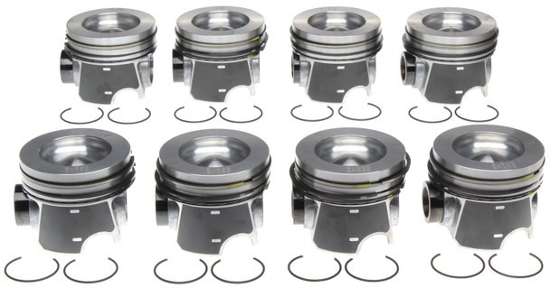 MAHLE 224-3935WR-1.00MM PISTON SET WITH RINGS-1.00MM 2011-2016 GM 6.6L DURAMAX LML/LGH