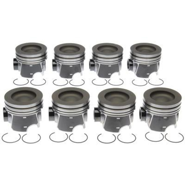 MAHLE 224-3953C-0.25MM ENGINE PISTON KIT REDUCED COMPRESSION-CERAMIC COATED-.25MM OVER BORE 2008-2010 FORD 6.4L POWERSTROKE