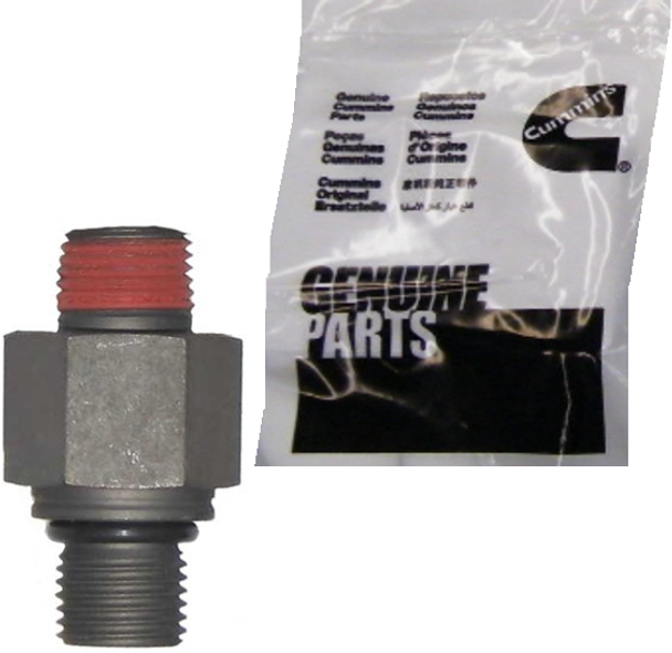 CUMMINS 3932321 MALE CONNECTOR-ENGINE BLOCK TO TEE FITTING 1994-1998 CUMMINS 5.9L 12V