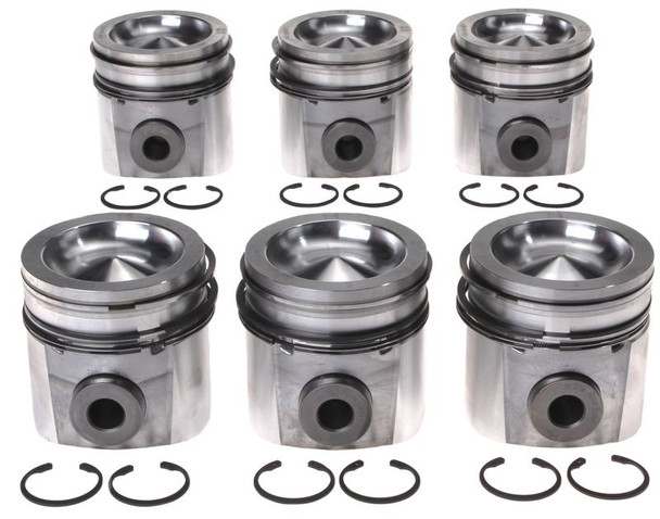 MAHLE 224-3673WR ENGINE PISTON KIT WITH RINGS-STANDARD BORE 2004.5-2007 CUMMINS 5.9L 24V