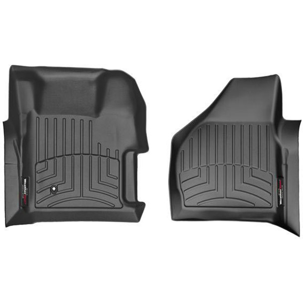 WEATHERTECH 441261 BLACK FRONT FLOORLINER FOR 2008-2010 FORD SUPER DUTY (ALL CABS, AUTOMATIC - WITH 4X4 FLOOR SHIFTER)