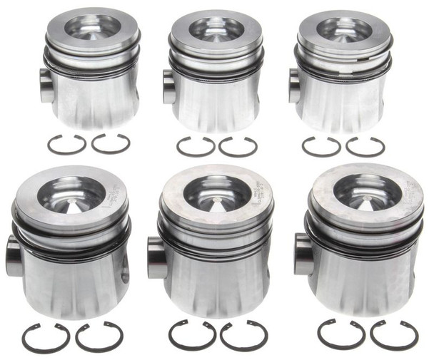 MAHLE 224-3355WR ENGINE PISTON KIT WITH RINGS-STANDARD BORE 1998.5-2002 CUMMINS 5.9L 24V