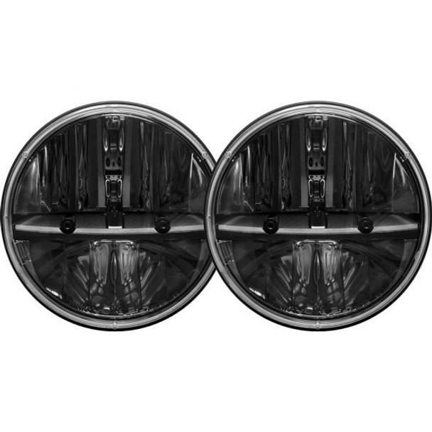 RIGID INDUSTRIES 55000 7 INCH ROUND HEADLIGHT WITH PWM ADAPTOR PAIR