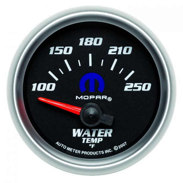 AUTOMETER 880016 2-1/16" WATER TEMPERATURE, 100-250 Â°F, AIR-CORE, BLACK, MOPAR