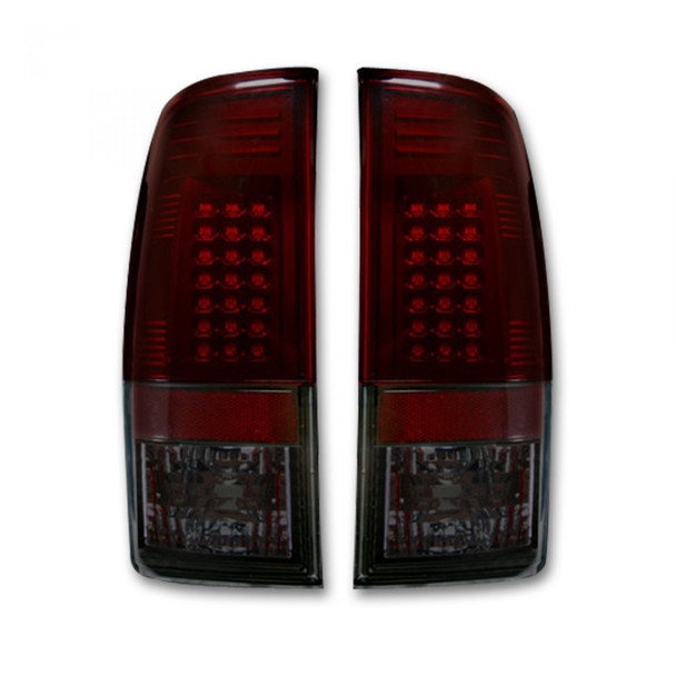 RECON 264176RBK TAIL LIGHTS LED IN DARK RED SMOKED 08-16 FORD F250HD/350/450/550 SUPER DUTY