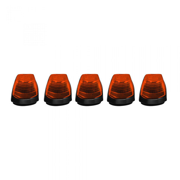 RECON 264343AM 5-PC SET AMBER LENS WITH AMBER HIGH-POWER LEDS FORD SUPER DUTY 17-22