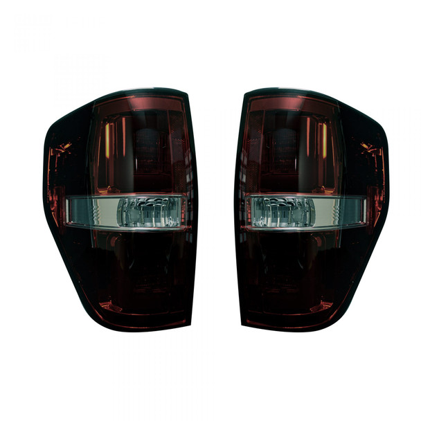 RECON 264368RBK TAIL LIGHTS OLED IN DARK RED SMOKED 09-14 FORD F150 & RAPTOR