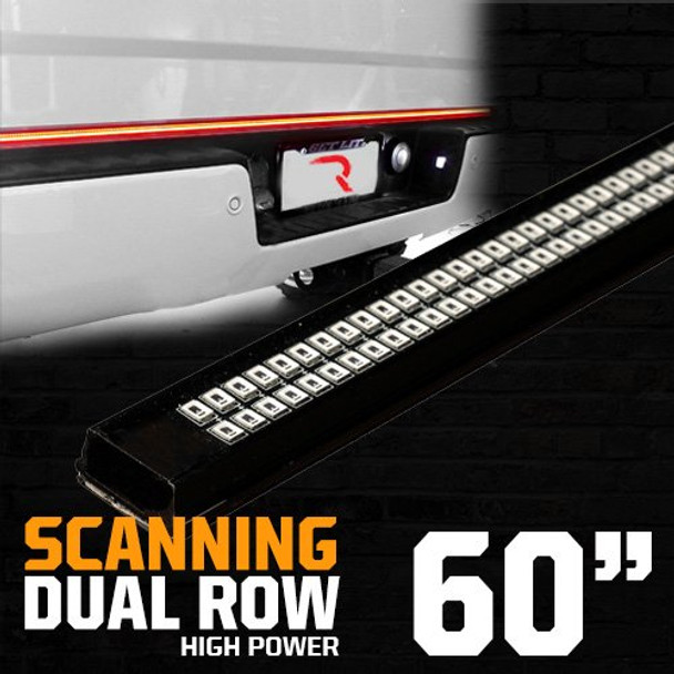 Recon 26416XHP Universal 60" Dual Row LED Tailgate Bar with Scanning Turn Signal