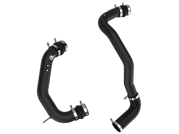 AFE POWER 46-20074-B BLADERUNNER ALUMINUM HOT AND COLD CHARGE PIPE KIT BLACK  2008-2010 FORD 6.4L POWERSTROKE