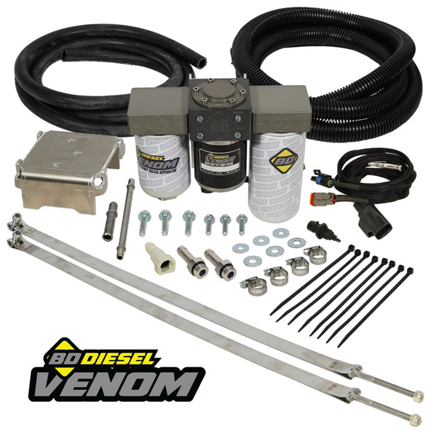 BD DIESEL 1050319 VENOM FUEL LIFT PUMP WITH FILTER SEPARATOR 2008-2010 FORD POWERSTROKE 6.4L