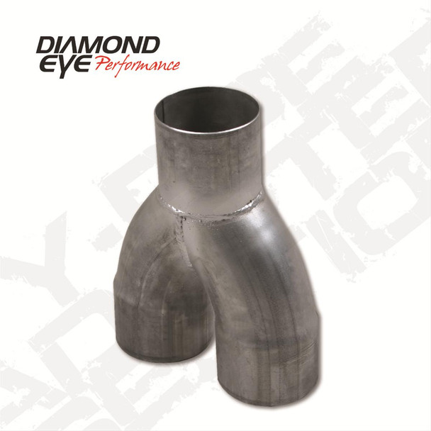 DIAMOND EYE 420065 EXHAUST PIPE 4IN. 409 STAINLESS STEEL PERFORMANCE Y PIPE-4IN.