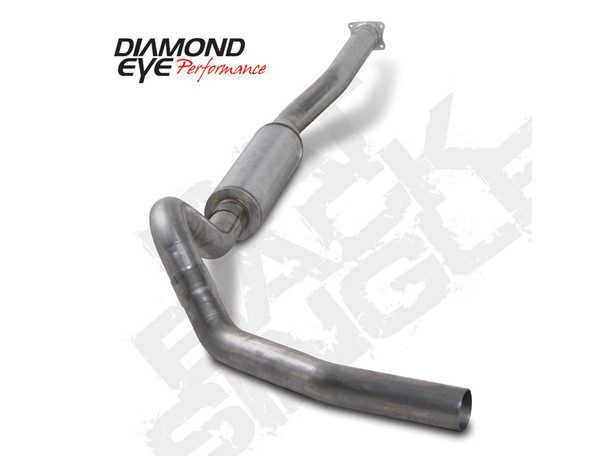 DIAMOND EYE K4110A EXHAUST SYSTEM KIT-4IN. ALUMINIZED 2001-2005 CHEVY/GMC 6.6L DURAMAX 2500/3500