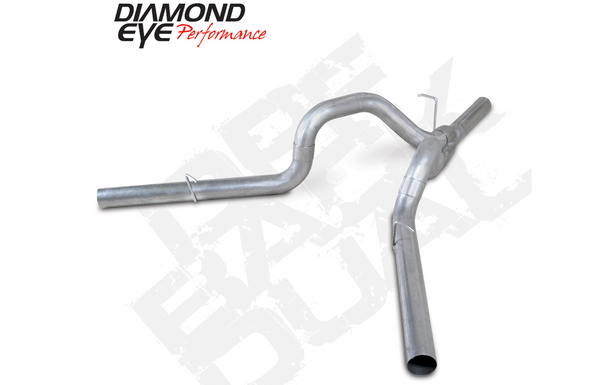 DIAMOND EYE K4163S EXHAUST SYSTEM KIT 409 STAINLESS STEEL DUAL EXHAUST 2011-2015 CHEVY 6.6L DURAMAX 2500/3500