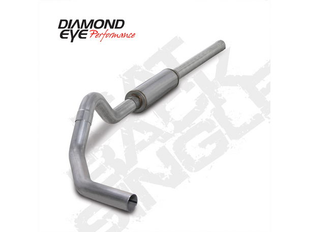 DIAMOND EYE K4234A EXHAUST SYSTEM KIT 4IN. CAT-BACK SINGLE ALUMINIZED 2004.5-2007 DODGE 5.9L 2500 3500