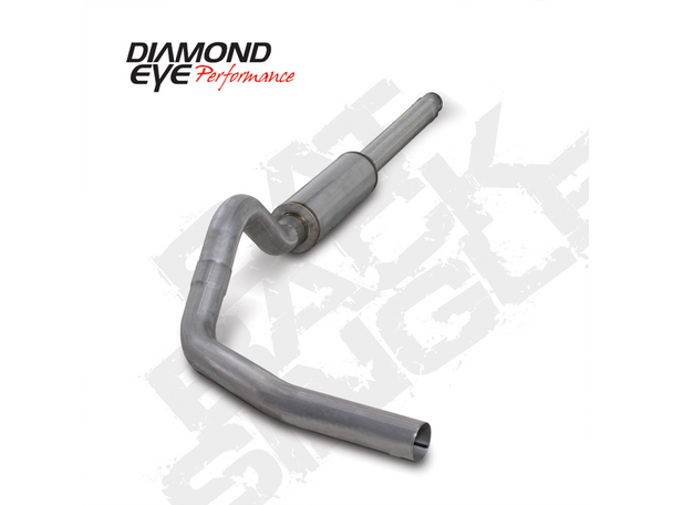 DIAMOND EYE K4310A EXHAUST SYSTEM KIT 4IN. ALUMINIZED 1994-1997.5 FORD 7.3L POWERSTROKE F250/F350