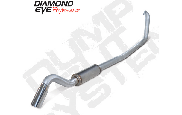 DIAMOND EYE K4318A EXHAUST SYSTEM KIT 4IN. ALUMINIZED 1999-2003.5 FORD 7.3L POWERSTROKE F250/F350