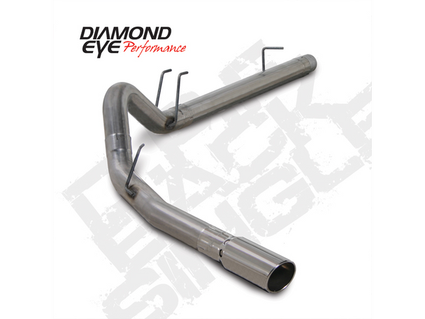 DIAMOND EYE K4360S EXHAUST SYSTEM KIT 4IN. STAINLESS STEEL 2008-2010 FORD 6.4L POWERSTROKE F250/F350