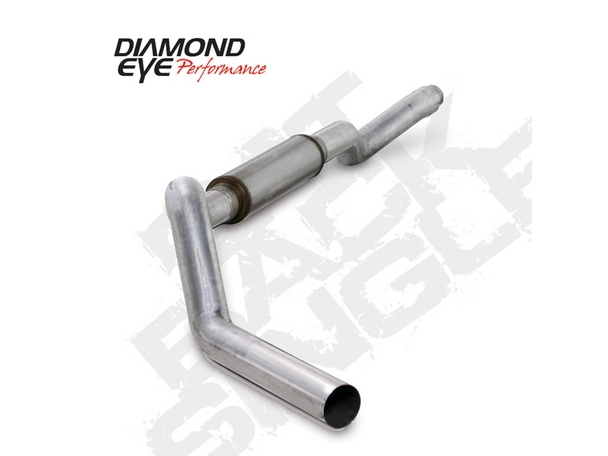 DIAMOND EYE K5126A EXHAUST SYSTEM KIT 5IN. ALUMINIZED 2006-2007.5 CHEVY/GMC 6.6L DURAMAX 2500/3500