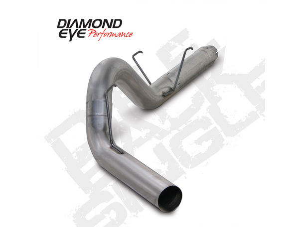 DIAMOND EYE K5252S EXHAUST SYSTEM KIT 5IN. 409 STAINLESS STEEL 2007.5-2012 DODGE 6.7L CUMMINS 2500/3500