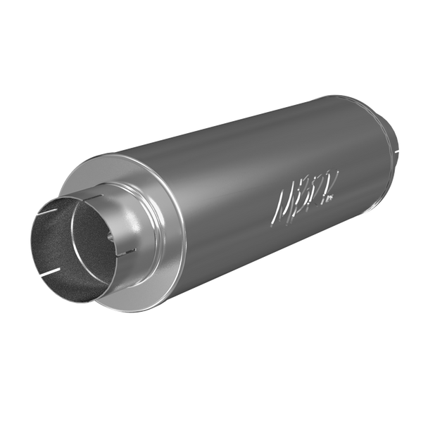 MBRP M2220A  UNIVERSAL ALUMINIZED STEEL MUFFLER  5IN  IN/OUT 8IN DIA. BODY 31IN OVERALL