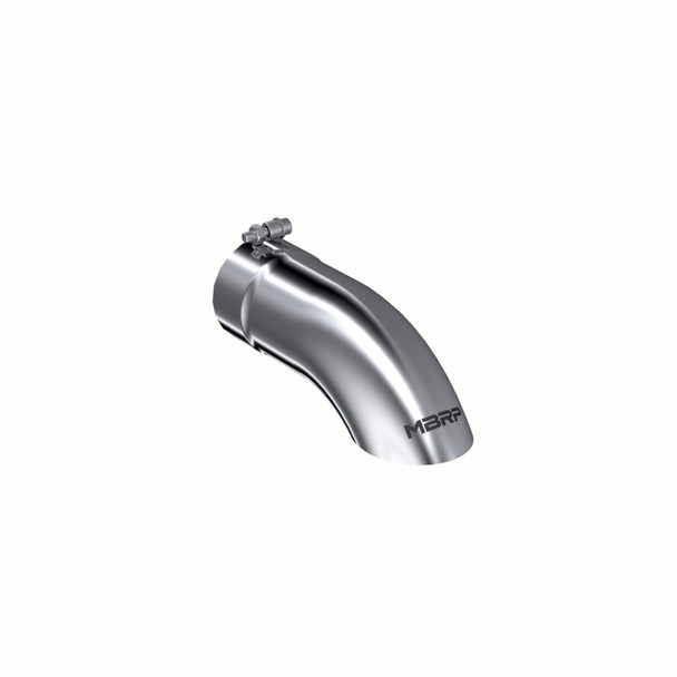MBRP T5081  UNIVERSAL T304 STAINLESS STEEL TIP 4IN OD TURN DOWN 4IN INLET 12IN LENGTH