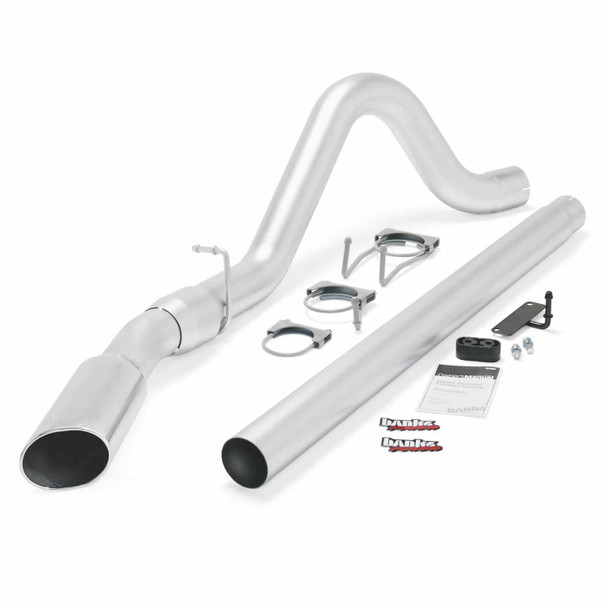 BANKS 49781 MONSTER EXHAUST SYSTEM 4IN SINGLE EXIT-CHROME TIP (ALL CAB AND BED LENGTHS) 2008-2010 FORD POWERSTROKE 6.4L