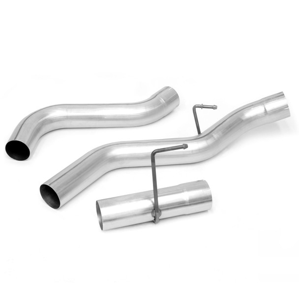 BANKS 49776 MONSTER EXHAUST SYSTEM 4IN SINGLE EXIT-CHROME TIP -CCLB/MCSB 2013-2018 CUMMINS 6.7L 24V
