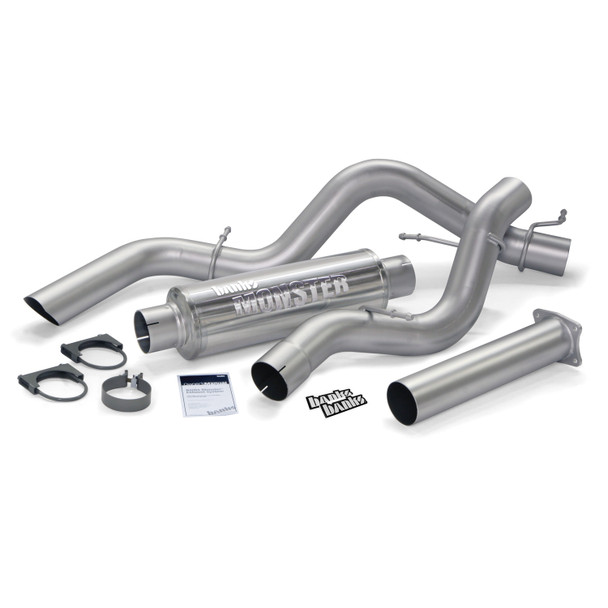 BANKS 48769 MONSTER SPORT EXHAUST SYSTEM 4IN -SCLB 2001-2005 GM DURAMAX 6.6L LB7/LLY