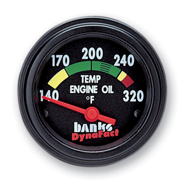 BANKS 64130 TEMP GAUGE KIT ENGINE OIL 1989-2006 CUMMINS 5.9L 12V/24V