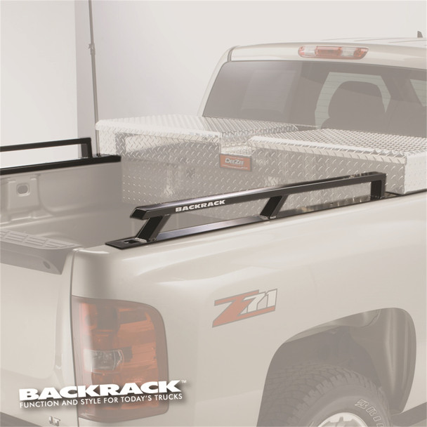 BACKRACK 65523TB 2015+ F-150 ALUMINUM NEW BODY 6.5FT BED SIDERAILS - TOOLBOX 21IN