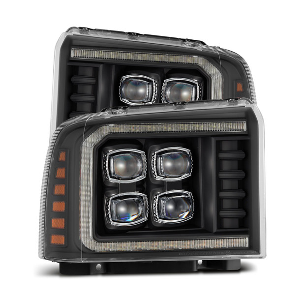 ALPHAREX 880564 02-05 DODGE RAM 1500 NOVA LED PROJ HEADLIGHTS PLANK STYLE BLK W/ACTIV LIGHT/SEQ SIGNAL