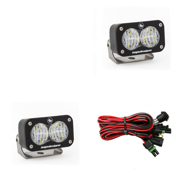 BAJA DESIGNS 547805 S2 SPORT WIDE CORNERING PATTERN PAIR LED WORK LIGHT - CLEAR