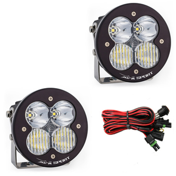 BAJA DESIGNS 577803 XL R SPORT SERIES DRIVING COMBO PATTERN PAIR LED LIGHT PODS - CLEAR