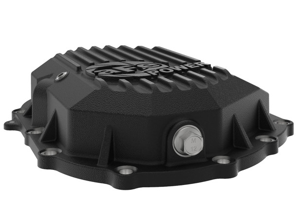 AFE 46-71050B Pro Series Front Differential Cover Black w/Machined Fins GM 2500/3500 11-20 V8-6.0L/6.6L (AAM 9.25)