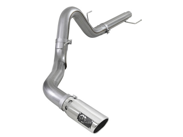 AFE 49-03106-P ATLAS 4 IN Aluminized Steel DPF-Back Exhaust System w/ Polished Tip Ford F-150 18-20 V6-3.0L (td)